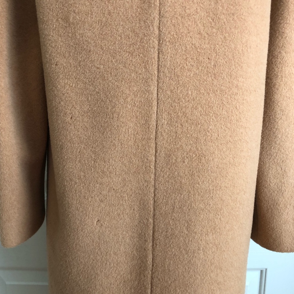 Vintage Camel Hair Pockets Double Breasted Jacket Coat Size M - Picture 12 of 14